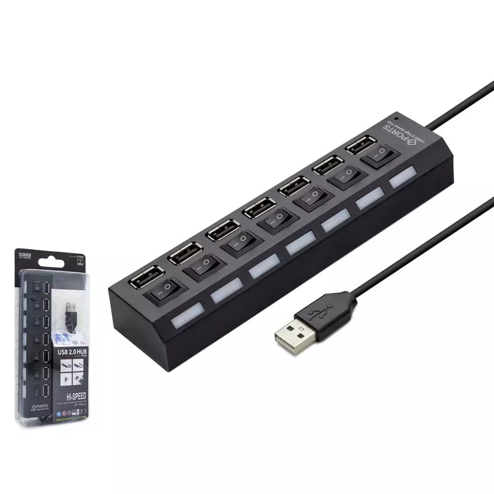 HADRON HDX7001 USB HUB 7*USB SİYAH