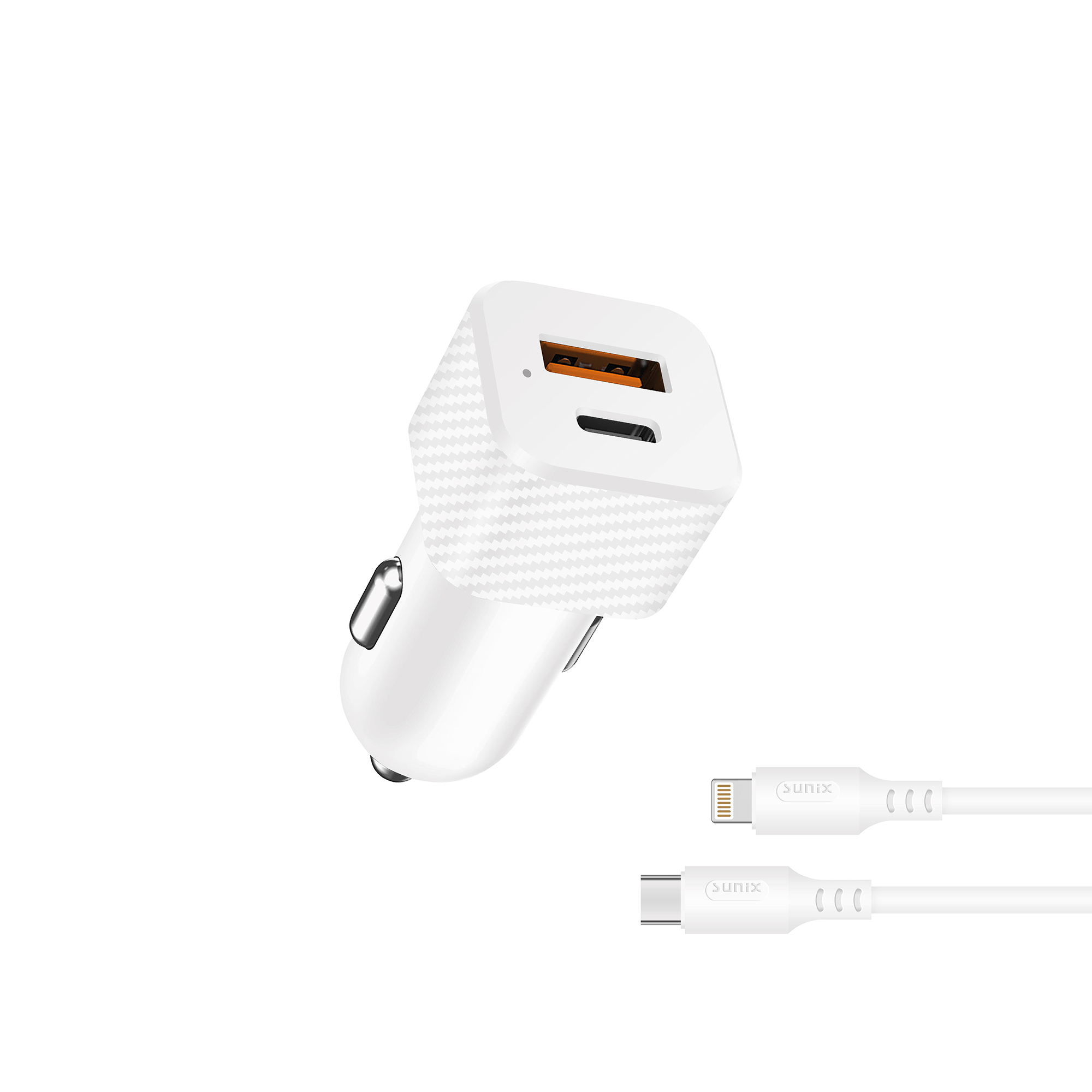 SUNIX C-21 Usb-C Lightning Araç Set Şarj